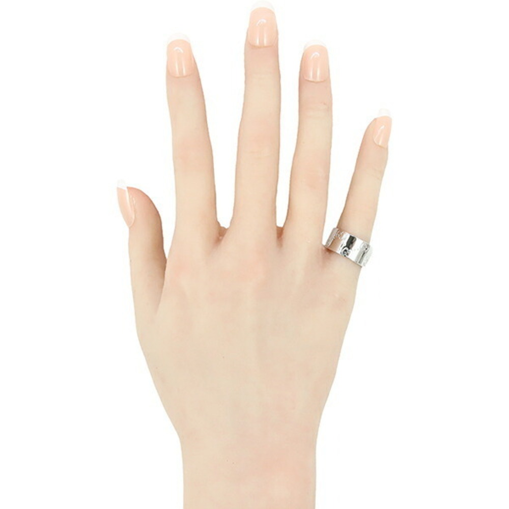 Gucci on Wide Ring white gold GG logo precious metal jewelry - Picture 8 of 9